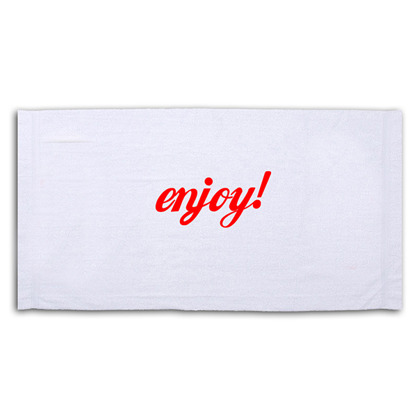  <b>enjoy! Beach Towel Lengthwise Logo</b>